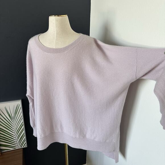 Eileen Fisher Cashmere Lilac Lavender Sweater Pullover Soft Cozy - Picture 6 of 13